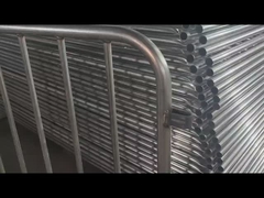 1x2M Barriere di controllo della folla in acciaio galvanizzato Standard europeo