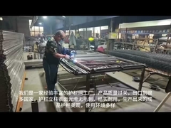 Fence di acciaio perimetrale di metallo con rivestimento in PVC e saldatura per isolamento delle officine