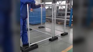 Installazione rapida della recinzione di sicurezza del sito