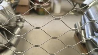 Rete di sicurezza per animali da zoo in corda di acciaio inossidabile