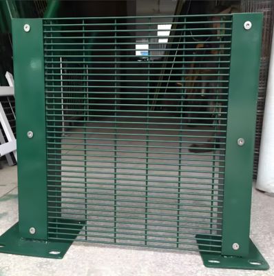 Clear View Anti Climb 358 High Security Fence Panel For Airport Railway Prison