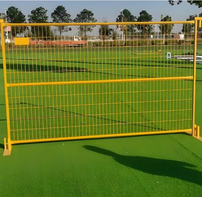 PVC Coated Portable Metal Temporary Fence 6ft Height 10ft Length for Construction Sites