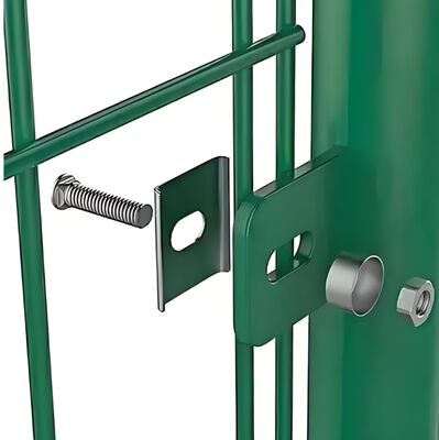 Double Wire Mesh Fence with Low Carbon Steel Galvanized + PVC Coated and 50x50mm Mesh Opening for Secure Outdoor Use