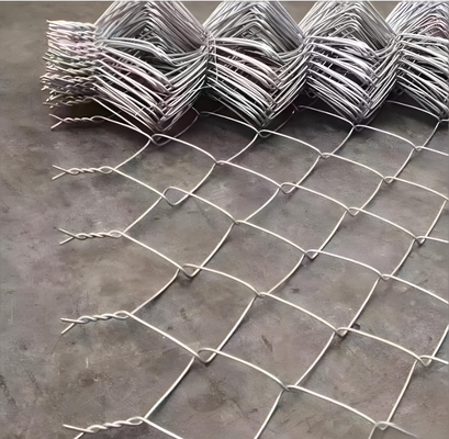 6FT High Electric Galvanized Wind Resistant Chain Link Fence Wire Mesh Roll