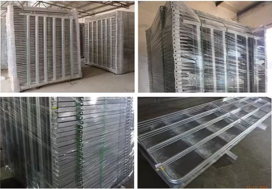 10 Foot Galvanized Pipe Portable Cattle Farm Fence Panel