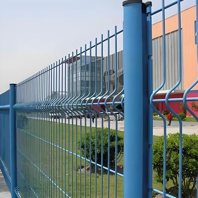 Metallo 1.8M Recinzione a maglia di filo 3D curvo, Recinzione a maglia di filo di giardino saldato