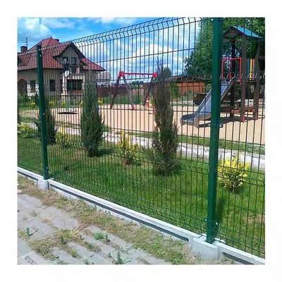 6FT High Outdoor Powder Coated 3D Curved Bending Welded Wire Mesh Fence Panel 