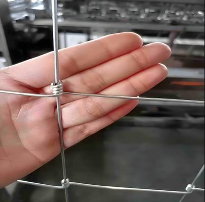 Rete di recinzione per bestiame in metallo zincato a nodo fisso da 1,5 m * 100 m per il controllo degli animali