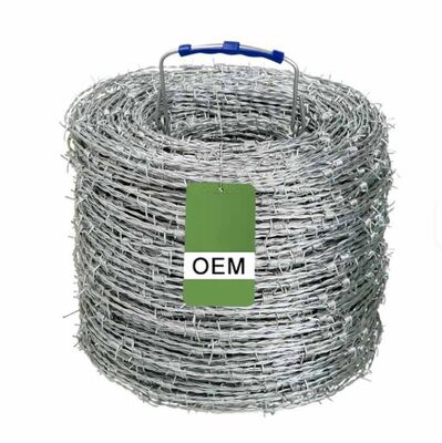 14 Gauge Double Twisted Electric Galvanized Barbed Wire for High-Security Border Protection