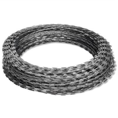 Galvanized Double Strand BTO-22 Razor Barbed Wire for High Security Fencing