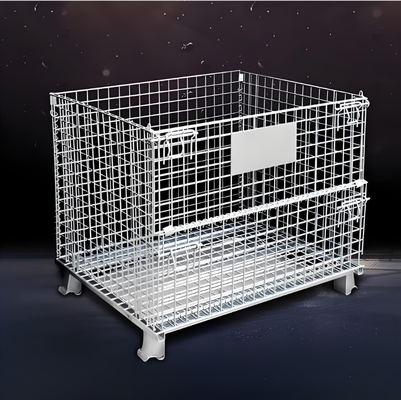 La pila resistente di capacità di carico della gabbia 1000kg di stoccaggio della rete metallica alta impila su 1200x800x1000mm